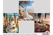 Beach Wedding Papers Sublimation, a Wallpaper Graphic by EdeniaArtStudio (Thumbnail 12 of 15)