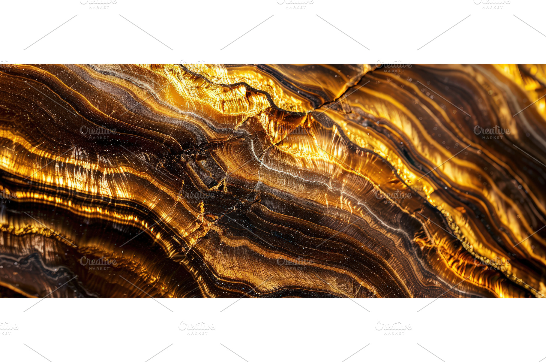 Golden Brown Striped Agate Stone, a Background Photo by piter.goskov