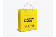 Paper Shopping Bag Mockup Template, a Packaging Mockup by DesignRushMarket (Thumbnail 2 of 5)