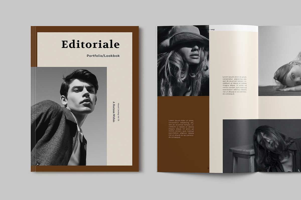 Portfolio/Lookbook Brochure Template, a Brochure Template by Bervisual (Photo 1 of 8)