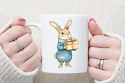 Cute Winter Bunnies Illustrations PN, an Illustration by Sublimation Artist (Thumbnail 5 of 6)