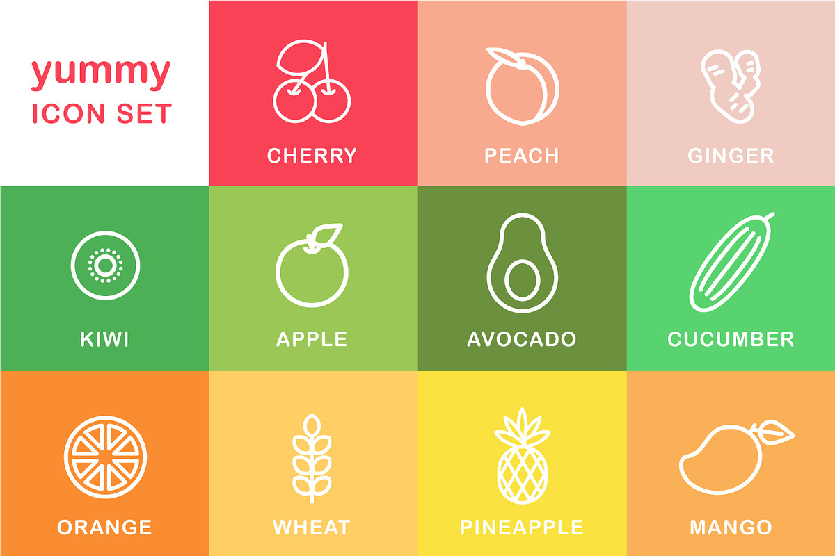 yummy icon set, an Icon by Anchors_and_Curves (Photo 3 of 3)