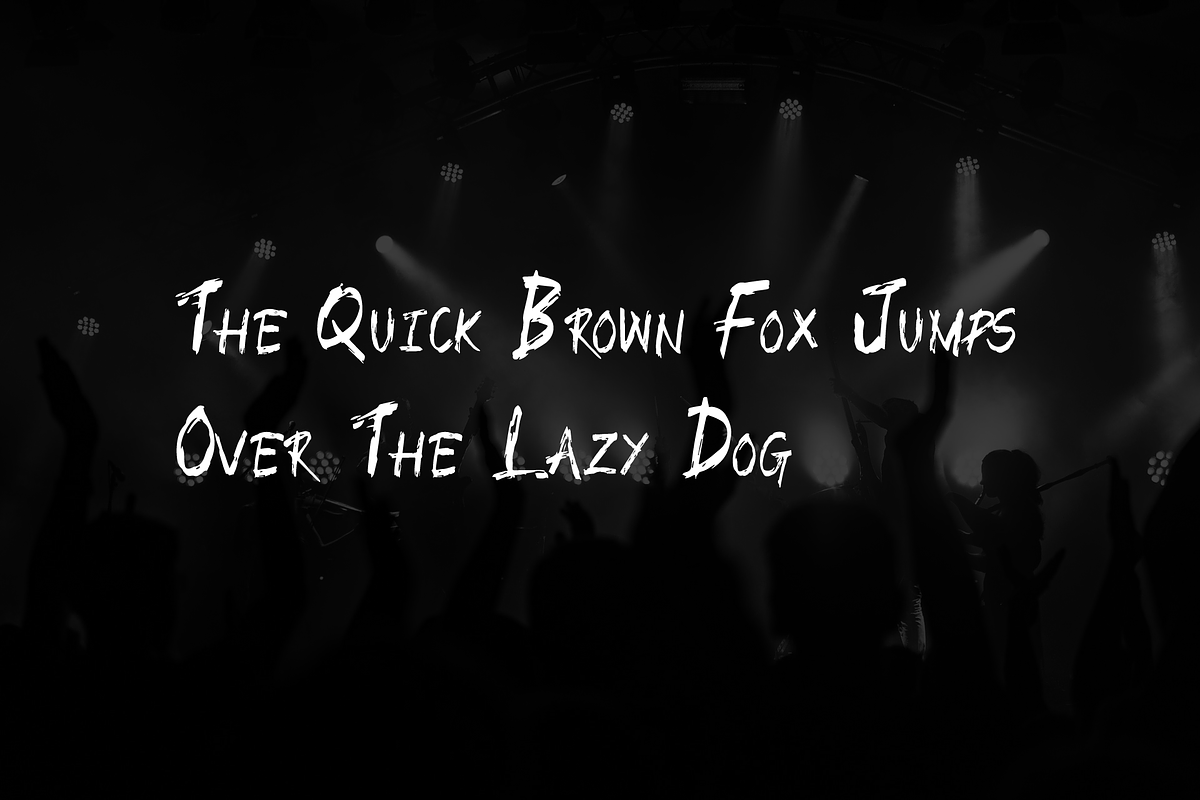 BIGBANG - Handmade Brush Font preview 2