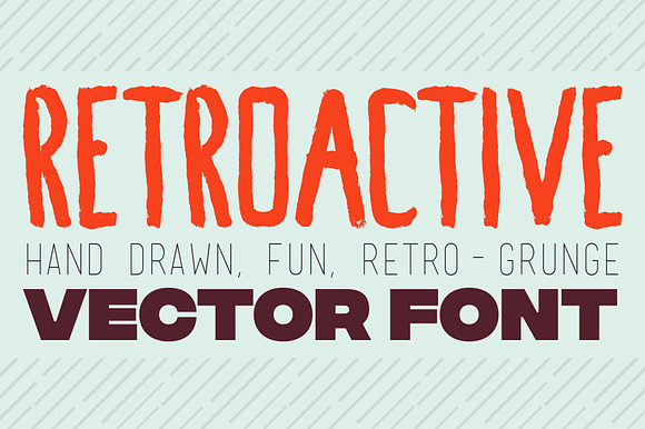 Retroactive Fun Vector Font preview 7