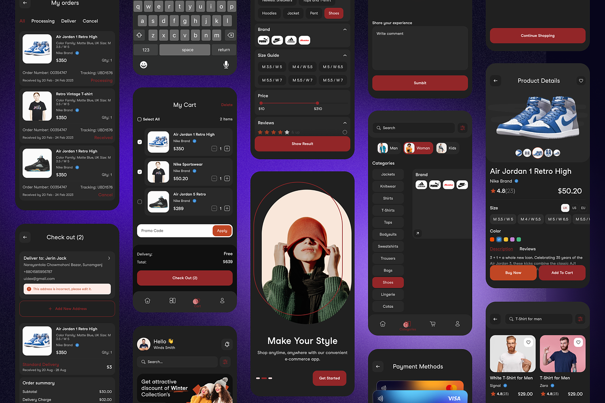 Fashion E-commerce App, an App Template by UiDex (Photo 3 of 7)
