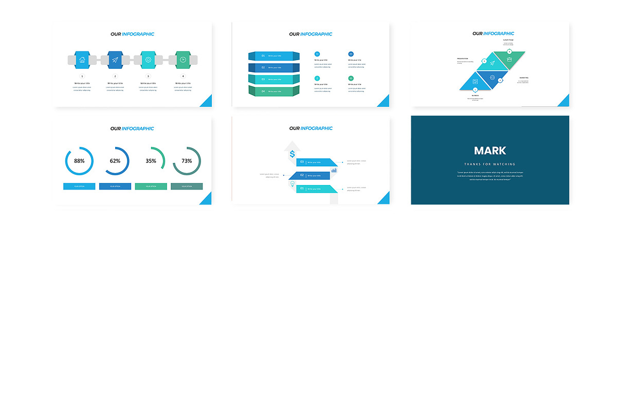 Mark - Powerpoint Template, a Presentation Template by AQR Studio