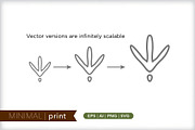 Minimal print icons, an Outline Icon by Picture Window (Thumbnail 4 of 5)