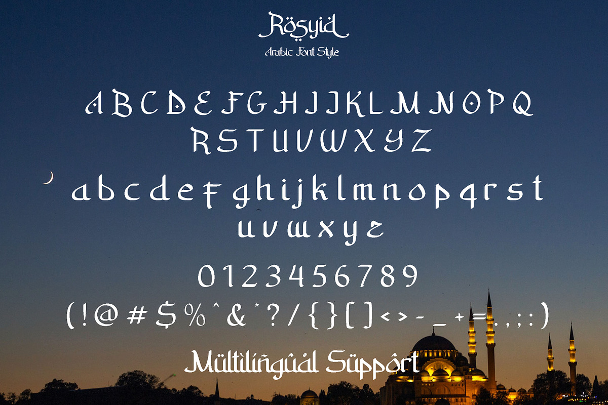 Rosyid-Arabic Font Style, a Symbol Font by Flawless And Co (Photo 8 of 10)