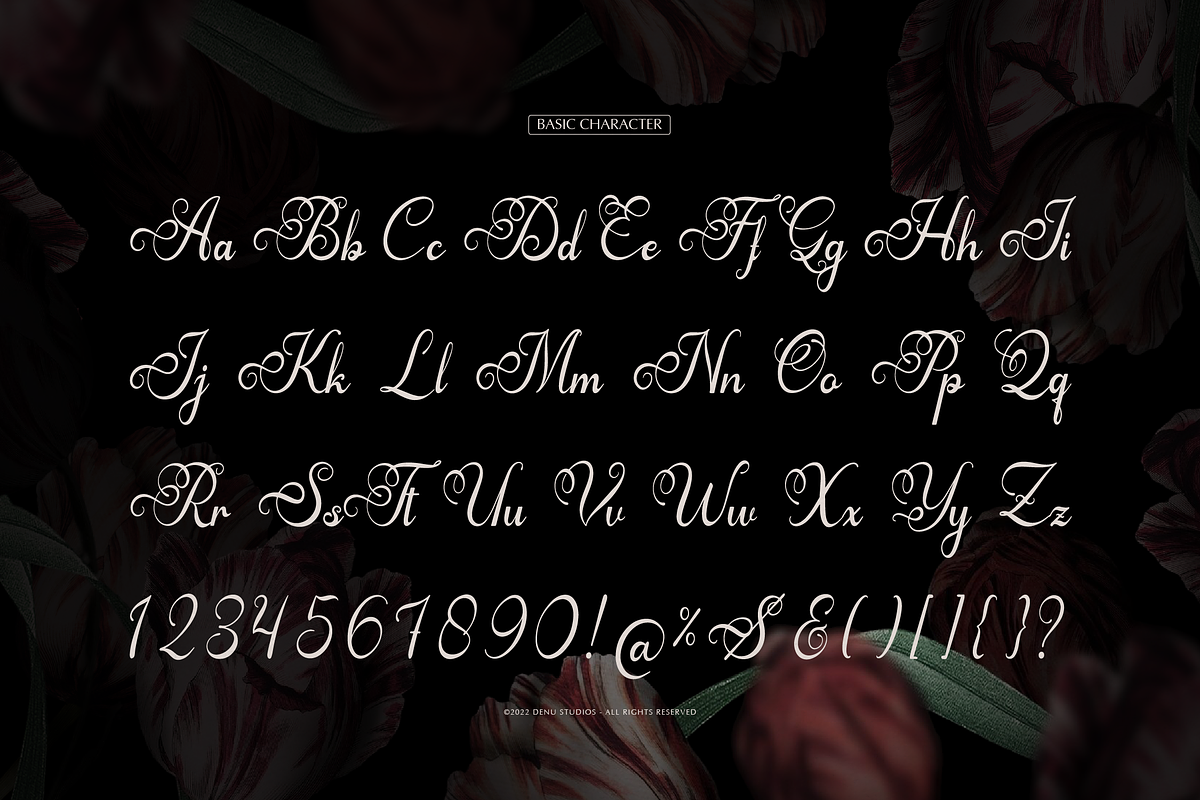 Arthemy Rorelia | Calligraphy Font, a Script Font by Denustudios (Photo 10 of 12)