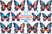Memorial Day Butterfly Sublimation, an Illustration by RobertsArt (Thumbnail 1 of 7)