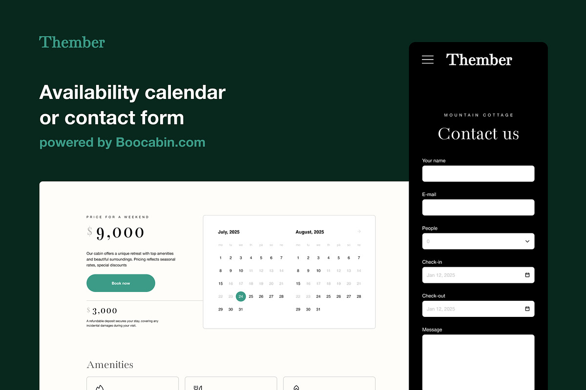 Thember - Figma Template for Cabins, an UI Kit Template by Marek Dvorak (Photo 10 of 12)