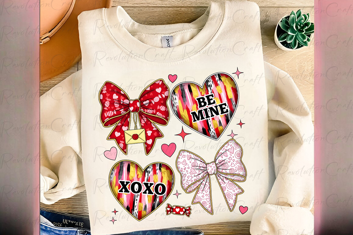 Coquette Valentine Heart Bow PNG, an Illustration by OK Design (Photo 3 of 4)