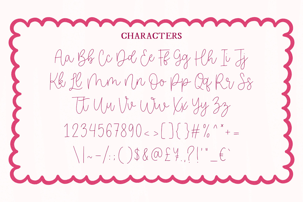 Whimsy Hairline Script Font, a Script Font by The Creative Bix (Photo 5 of 5)