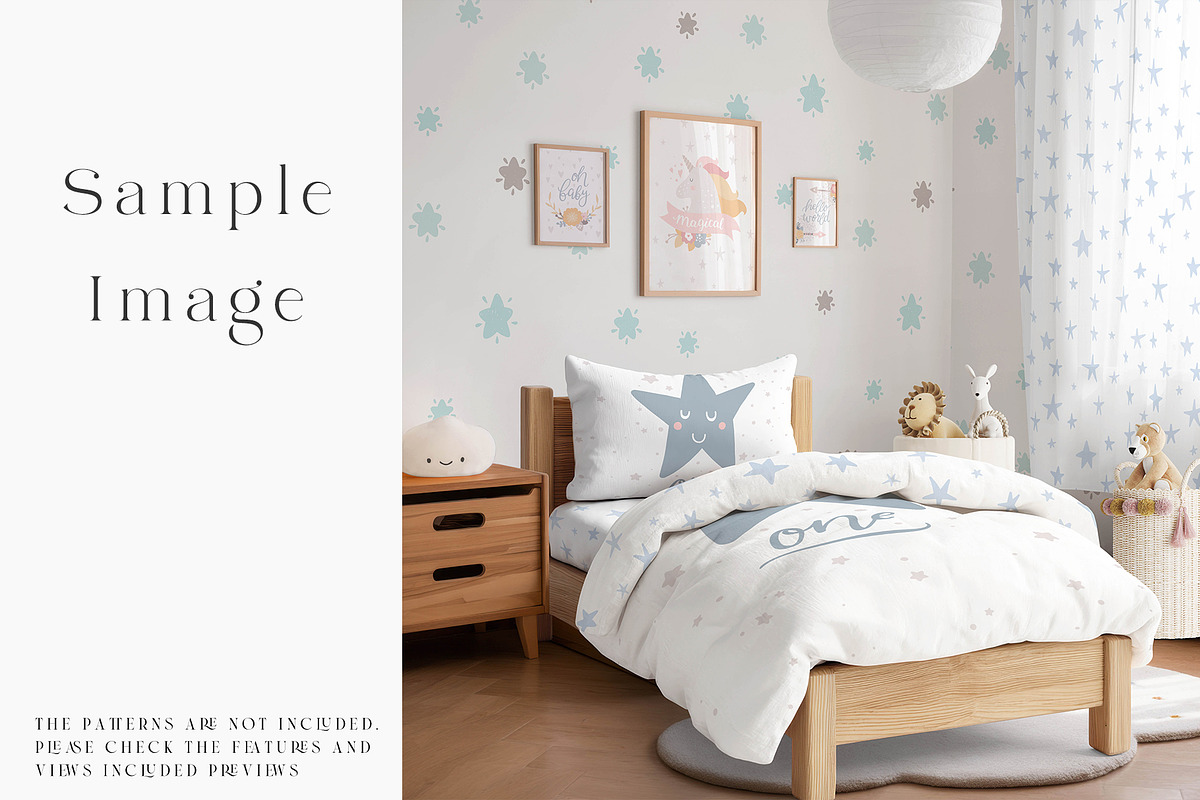 Toddler's Bedding & Wall Mockups, a Mockup by mock-ups (Photo 30 of 30)