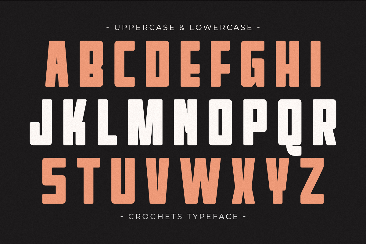 Crochets - Condensed Display Font, a Sans Serif Font by Pian45 Studio (Photo 5 of 8)