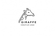 Minimalist Giraffe Logo, a Branding & Logo Template by Logocreative (Thumbnail 2 of 2)