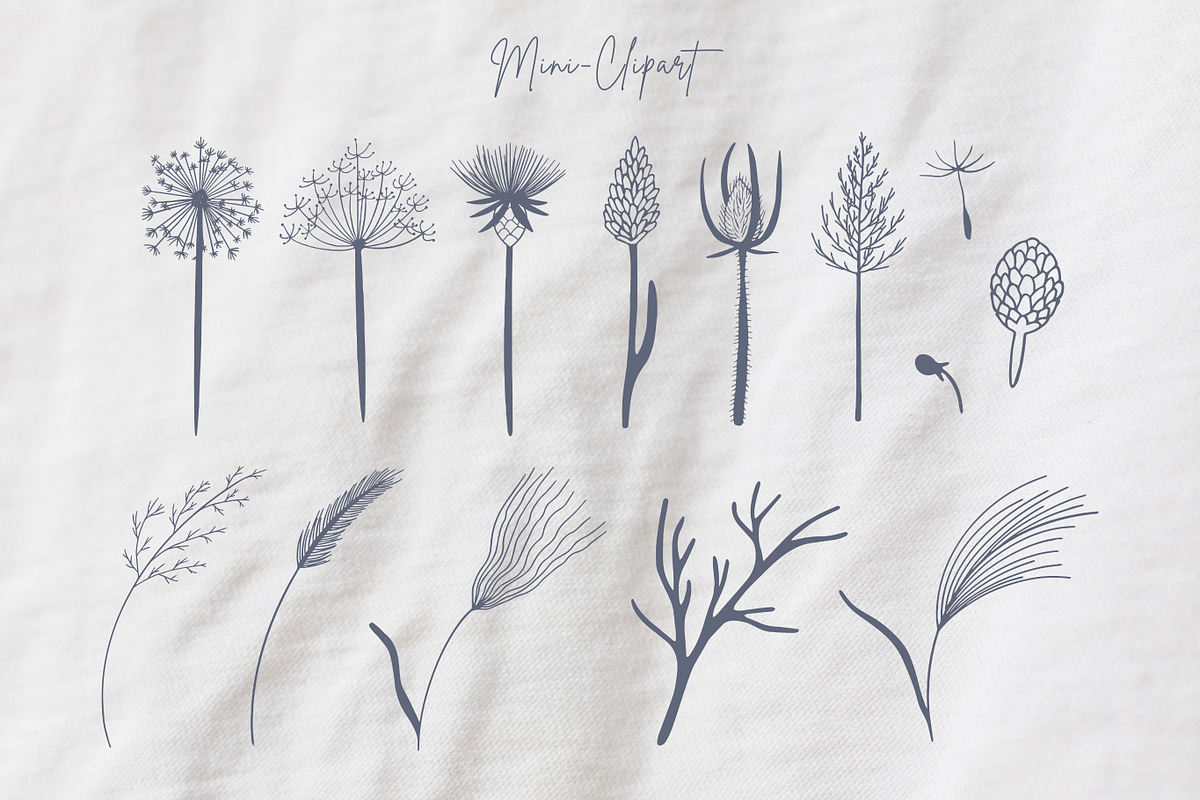 Hand-drawn wildflowers patterns, a Pattern Graphic by Enia Grace (Photo 11 of 15)