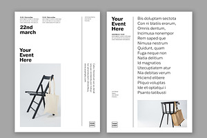 Minimalist Poster Design Layout, a Poster Template by wavebreak