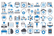 Digitalization and Industry Ions, an Outline Icon by Vector Portal (Thumbnail 5 of 5)