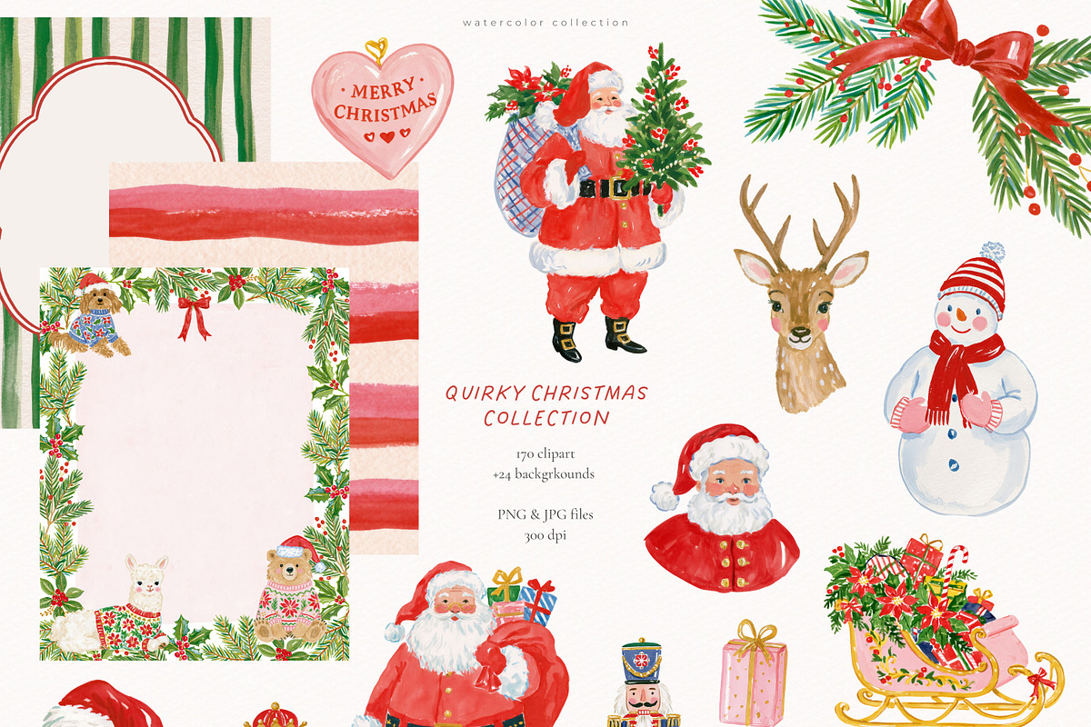 Quirky Christmas Collection, a Seasonal Illustration by PeDe Designs (Photo 6 of 10)