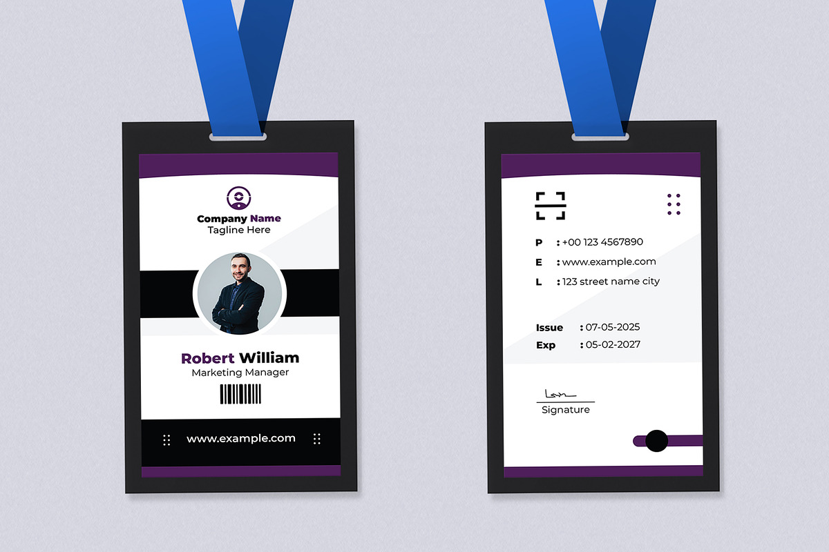 ID Card Design Template, a Stationery Template by MightyDesign (Photo 3 of 6)