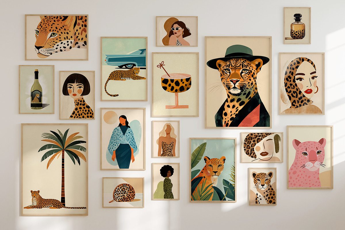 Be Wild Leopard Style Posters, a Background Graphic by MixedArt (Photo 3 of 9)