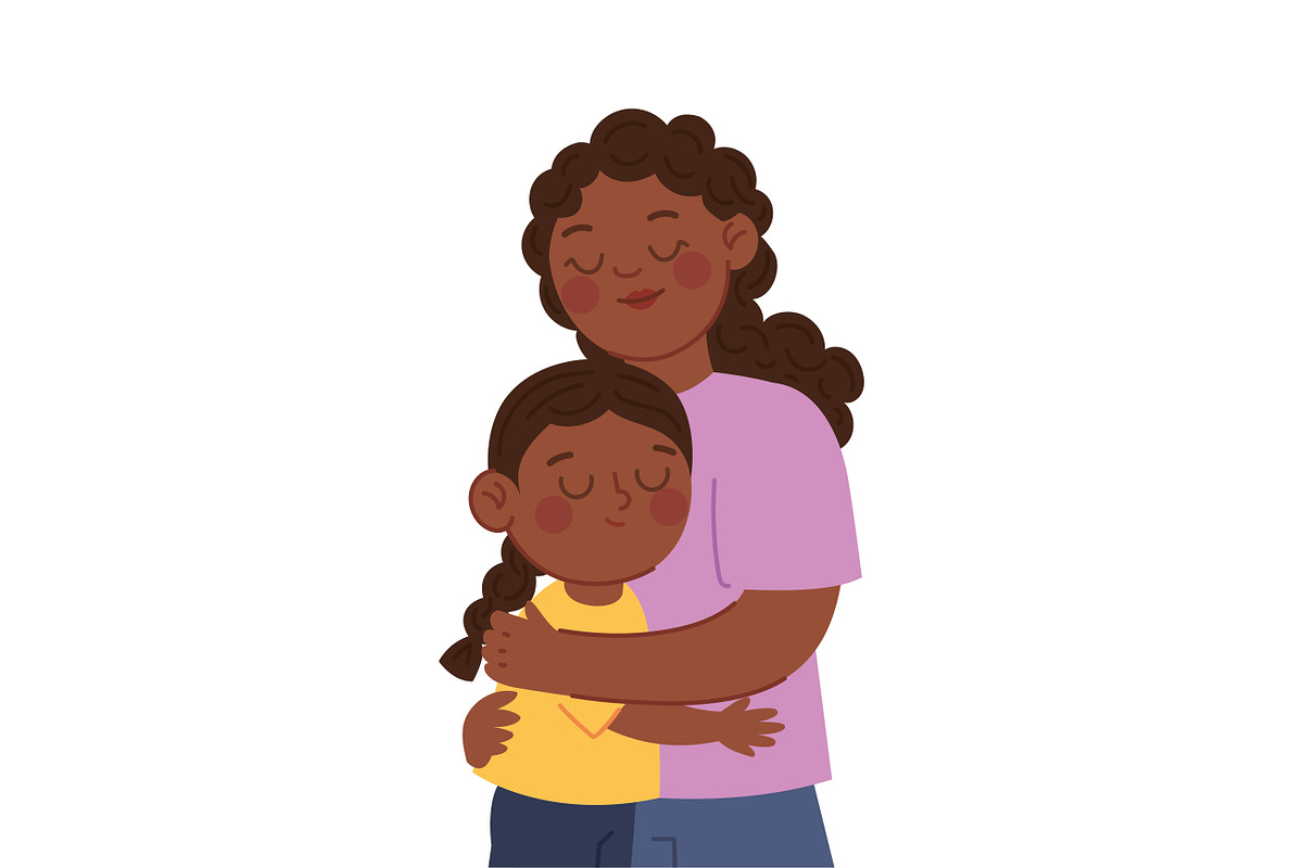 Mother and Child Moments Vector, a Person Illustration by CreartiveDesign (Photo 6 of 10)