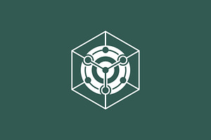 hexagon analytic data logo, a Branding & Logo Template by Rasagama Studio