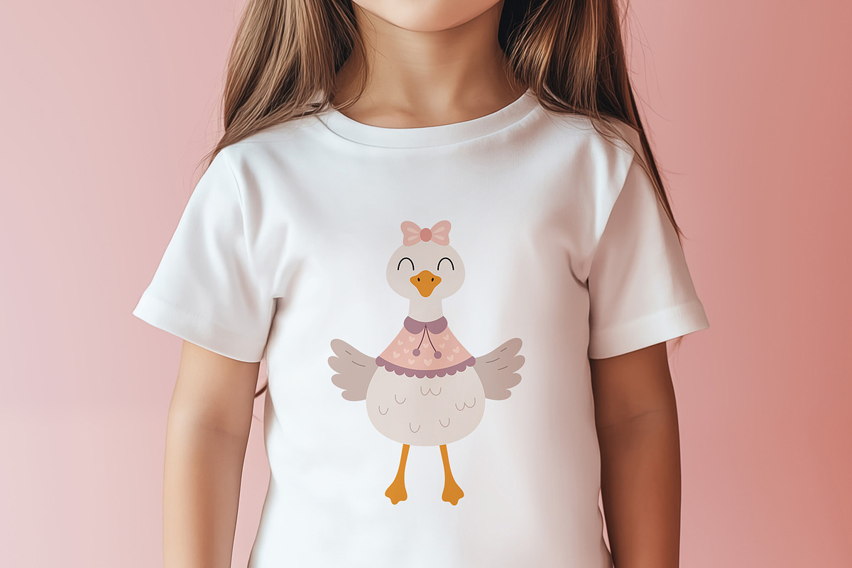 Groovy Silly Goose Clipart, an Animal Illustration by JulzaArt (Photo 3 of 5)