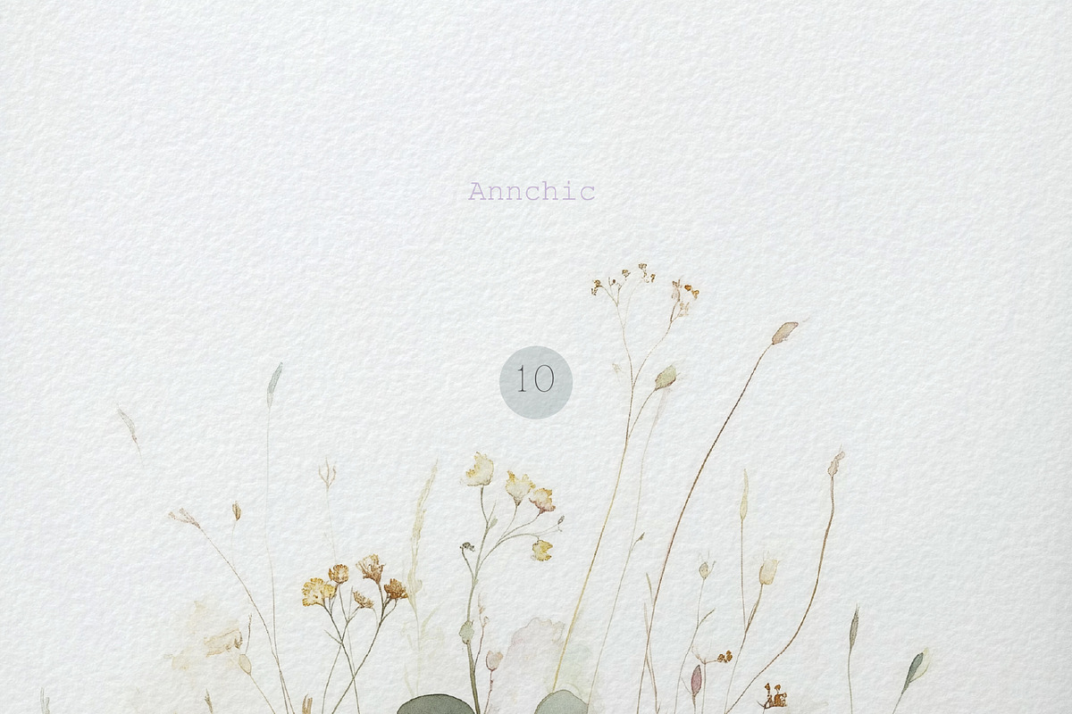 Wildflowers & Greenery Backgrounds, a Background Graphic by Anna Sokol (Photo 10 of 12)