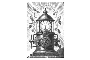Steampunk Generator Surrounded, an Illustration by AlexArt
