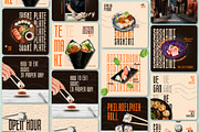 Japanese // Food Social Media Kit, a Design Template by SecondBrain Store (Thumbnail 3 of 9)
