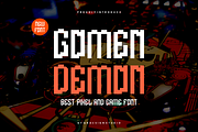 Gomen Demon - Game & Pixel Font, a Sans Serif Font by QR Design Studio (Thumbnail 1 of 7)