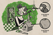 DupliTone Halftone Brushes Procreate, a Brush Add-On by RetroSupply Co. (Thumbnail 6 of 17)