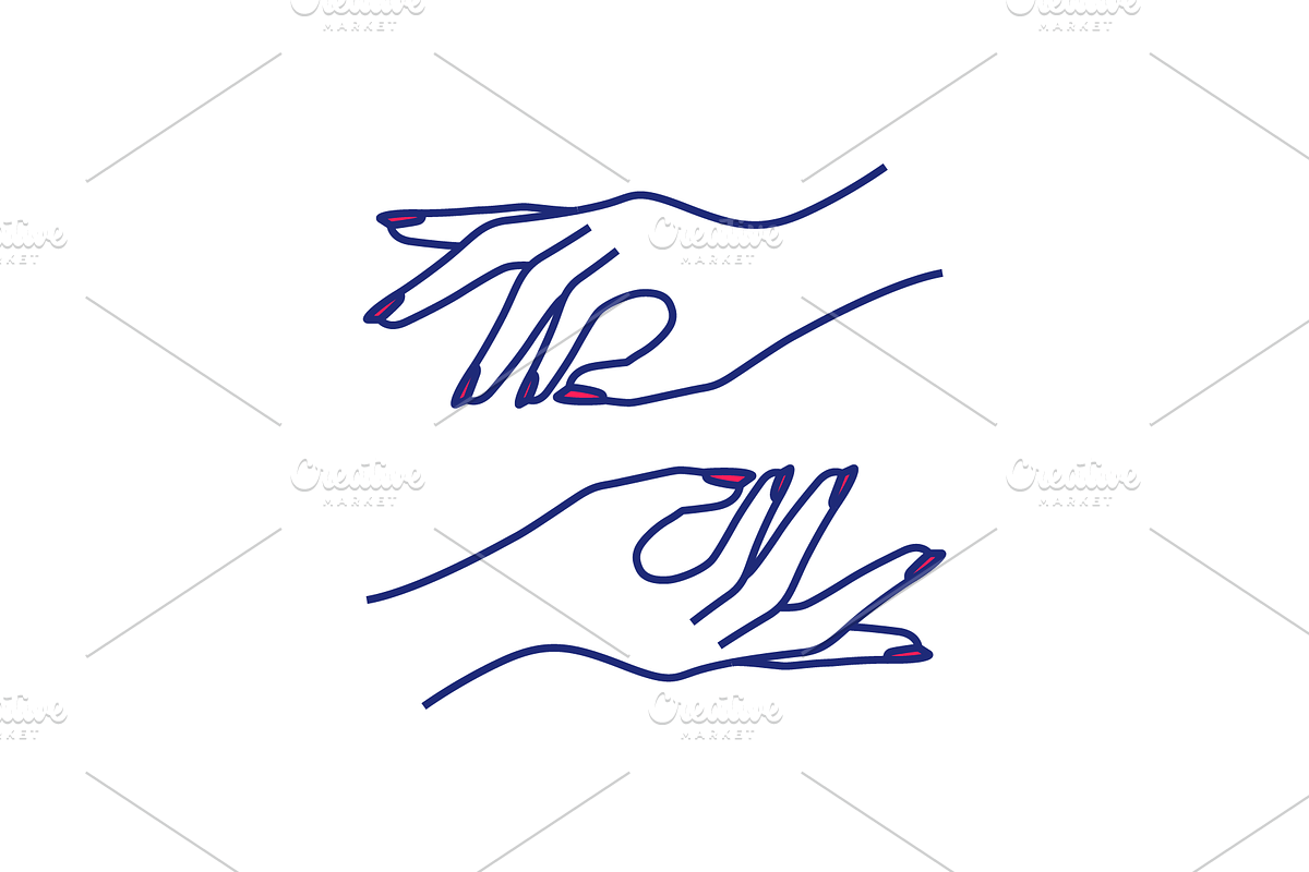 hand beauty line logo design vector, a Branding & Logo Template by devastd