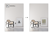 Print Mockup - minimalist interior, a Print Template by NOMINA (Thumbnail 2 of 2)