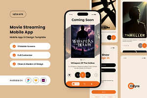 Odyra – Movie Streaming Mobile App D, an App Template by twinstd