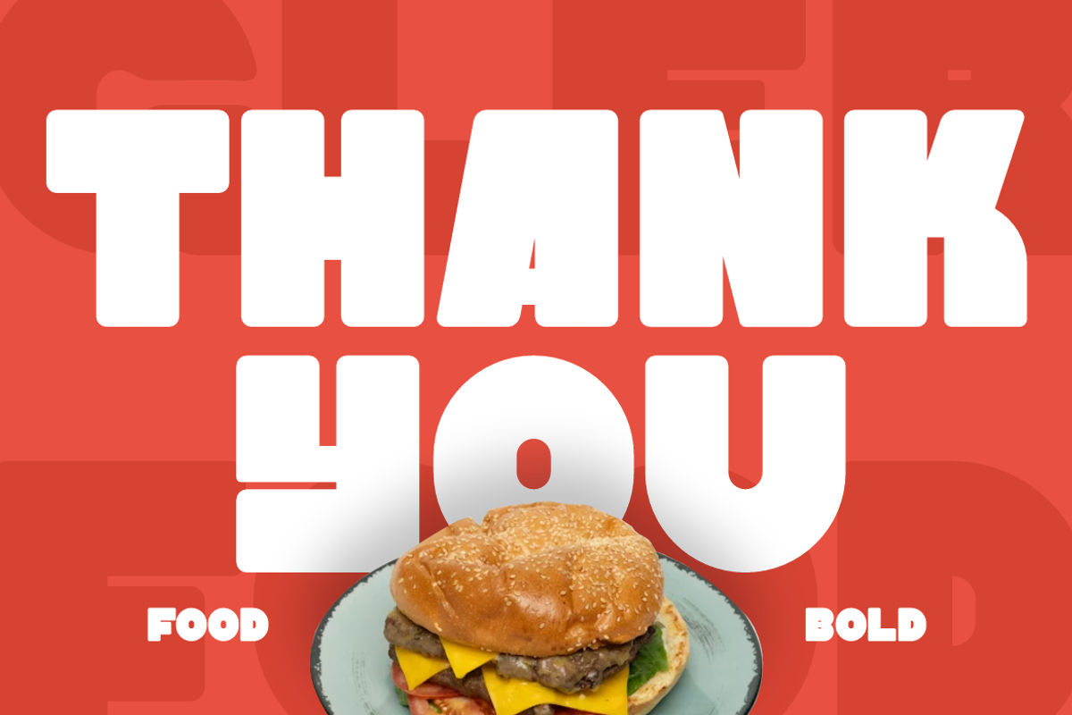 Gler Food Display Font, a Sans Serif Font by QR Design Studio (Photo 8 of 8)
