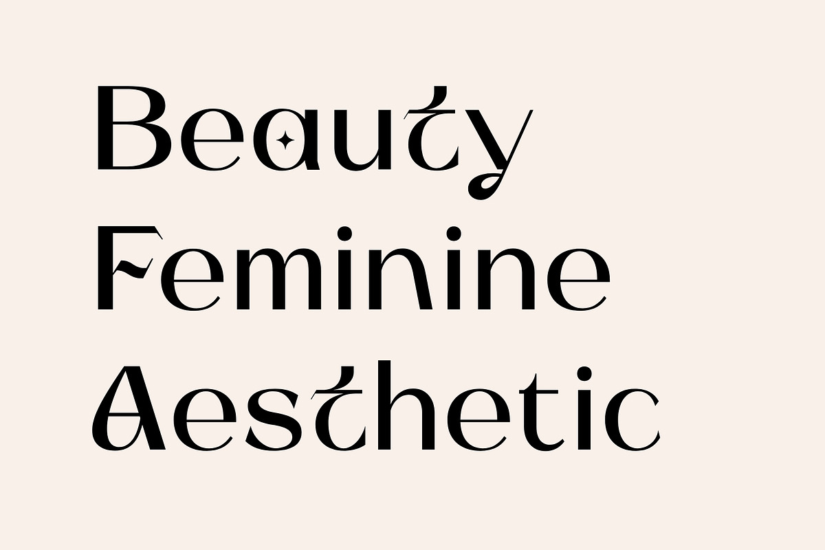 Aesthety Typeface, a Serif Font by Get Studio (Photo 3 of 13)