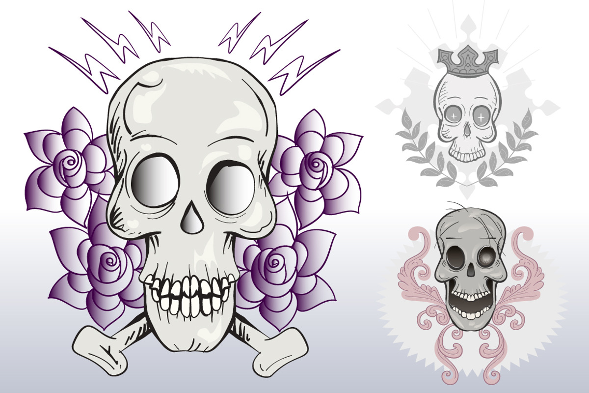 3 skulls
