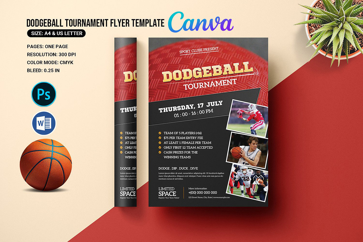 Dodgeball Tournament Flyer