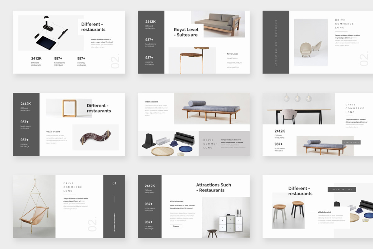 Volano Minimalism Google Slide, a Presentation Template by One Percent Studio (Photo 2 of 16)