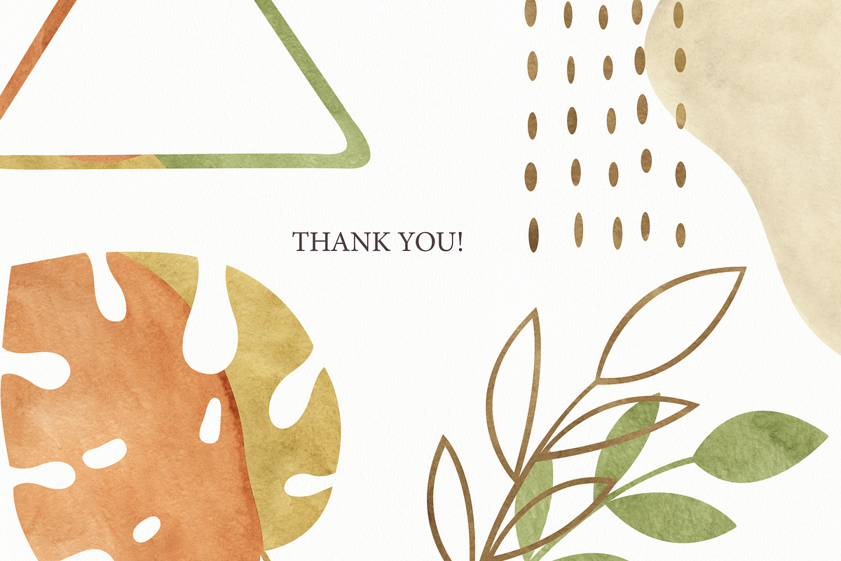 Watercolor Abstract Modern Shapes, an Object Graphic by OrangePeafowlArt (Photo 13 of 13)