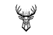 Artistic Geometric Deer Head Bundle, an Illustration by yasushie (Thumbnail 13 of 31)