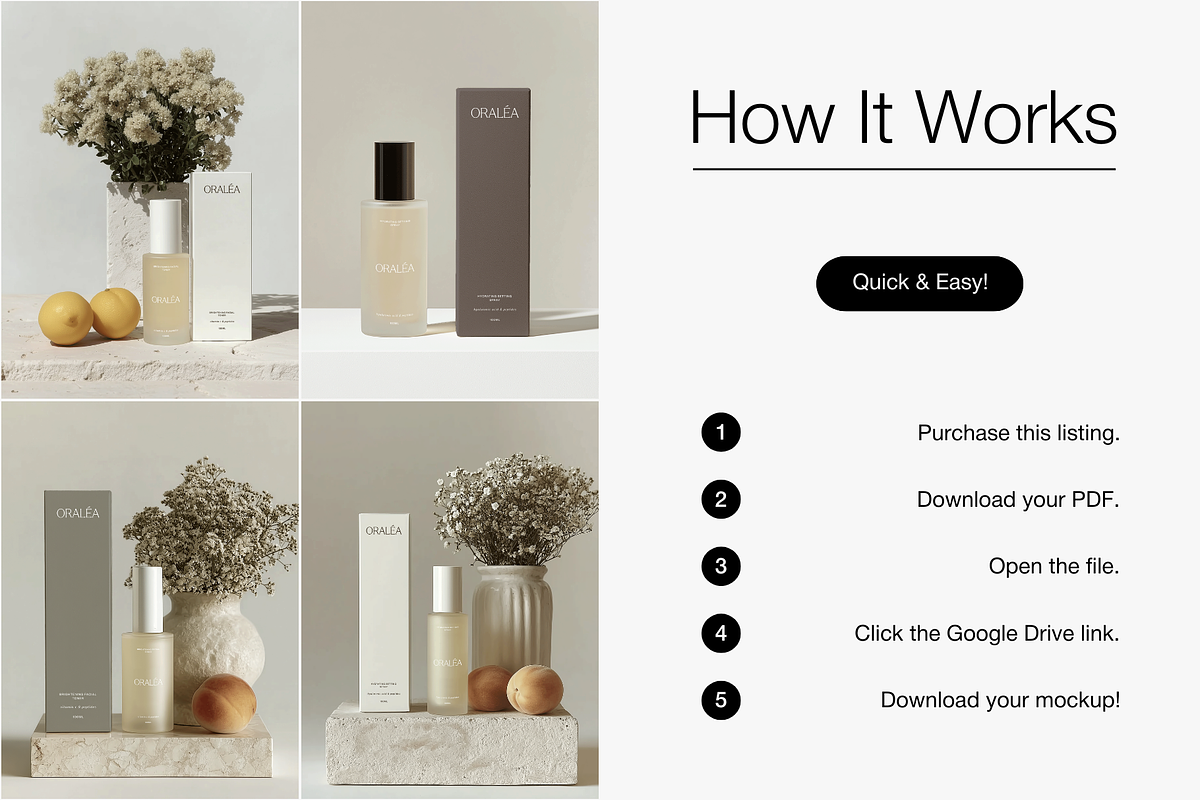 Luxury Cosmetic Mockup Bundle, a Packaging Mockup by Digital Asset Co (Photo 7 of 7)