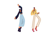 People dance set + seamless patterns, a Person Illustration by PaperTrident (Thumbnail 4 of 8)