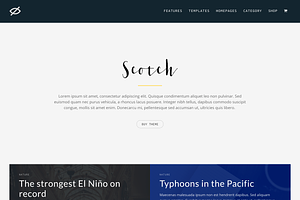 Scotch — clean WordPress theme