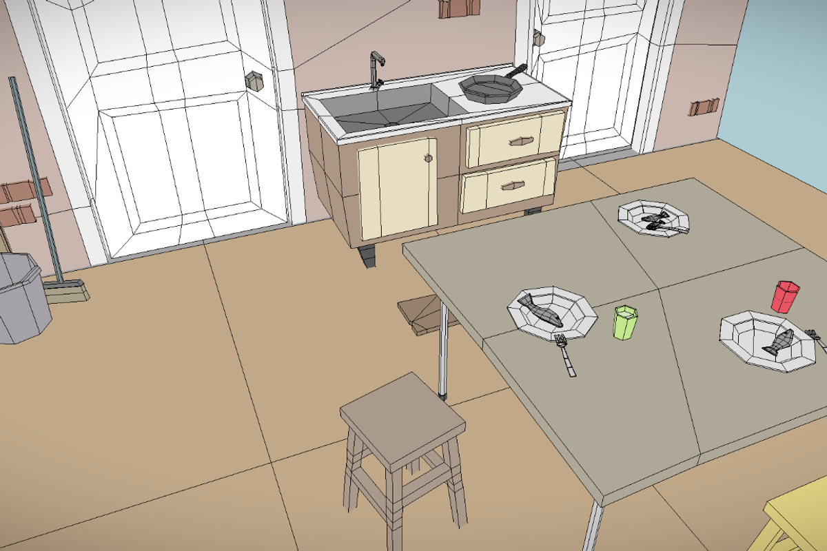 LOW POLY INTERIOR [25+ UNIQ OBJECTS], a Furniture 3D Model by mkleine shop (Photo 10 of 10)