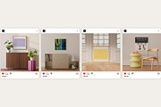 Artwork Frame Mockups Square Ratio, a Household Mockup by Bonumo (Thumbnail 5 of 10)