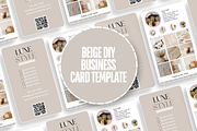 Beige QR Code Business Card, a Business Card Template by SunshineStudioBoutique (Thumbnail 2 of 9)